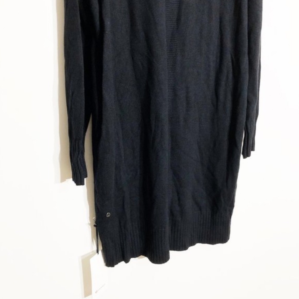 NEW Lululemon Softer Still Knit Sweater Dress Black Cashmere Blend XL Pocket - Picture 10 of 15